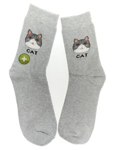AURA.VIA Sivé ponožky BAMBOO CAT