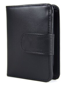 Vega Módna kožená malá dámska peňaženka č.8504, čierna farba