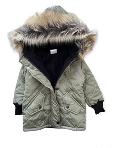 Chlapčenská zimná bunda - GREEN - 116, Zelená