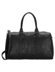 Beagles Čierna kožená cestovná taška "Grande" - veľ. M