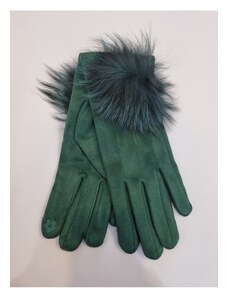 Katrin's Fashion Dámske rukavičky s pravou kožušinou
