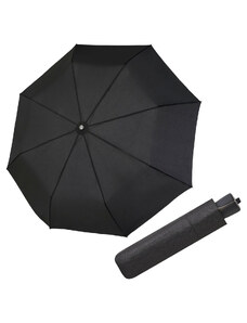 Doppler Mini Fiber - pánsky skládací dáždnik čierna