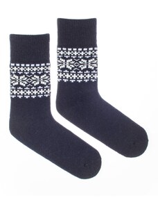 Fusakle Vlnené ponožky Vlnáč Zima modrý
