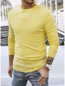Buďchlap Elegantný sveter v žltej farbe