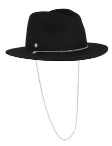 Fléchet - Since 1859 Dámsky čierny klobúk fedora so zlatou retiazkou - Fléchet