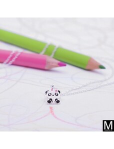 Strieborný náhrdelník "Panda"