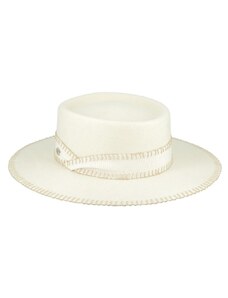Fléchet - Since 1859 Dámsky svetlý béžový plstený klobúk porkpie - Flechet