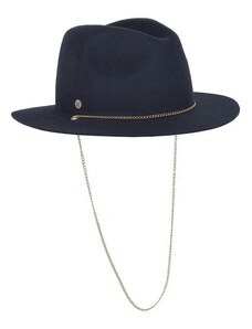 Fléchet - Since 1859 Dámsky modrý klobúk fedora so zlatou retiazkou - Fléchet