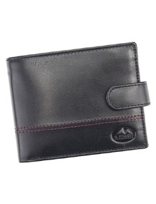 EL FORREST Čierna pánska kožená peňaženka so zapínaním (GPPN291)
