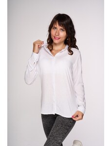 Benatki Bavlnená košeľa s dlhým rukávom biela