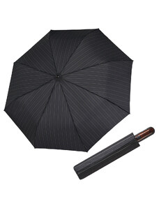 Doppler Magic XM Business - pánsky plne-automatický dáždnik šedý širší prúžok