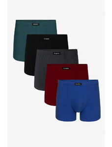 Pánske boxerky 5SMH-002 zelená-čierna-grafit-bordó-modrá - Atlantic