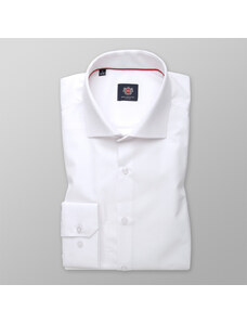 Willsoor Pánska extra slim fit košeľa bielej farby s hladkým vzorom 14640