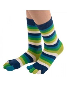 STRIPY prstové pruhované ponožky ToeToe