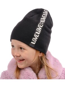 Dievčenská zimná čiapka Marika UNNI čierna