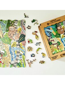 Lubiwood Drevené puzzle Peaceful Jungle box