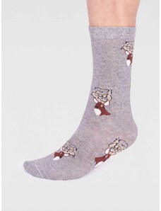 Thought Pánske ponožky Celyn Christmas Stag Grey