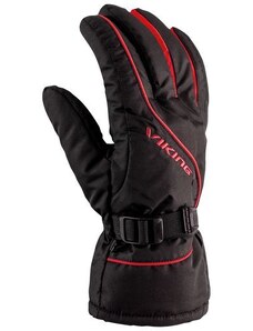 Pánske lyžiarske rukavice Viking DEVON čierna/červená