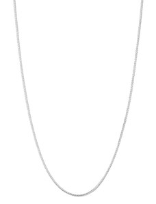 Basics Strieborný náhrdelník Fine snake 41+5cm