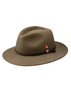 Cestovný nekrčivý vodeodolný hnedý klobúk Mayser - Atlanta Traveller