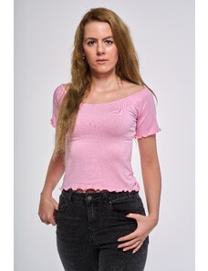 Benatki Tričko s odhalenými ramenami, ružové