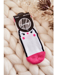 Kesi Children's classic cotton socks gray-pink