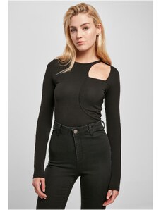 UC Ladies Women's Organic Long Sleeve Cutout Black