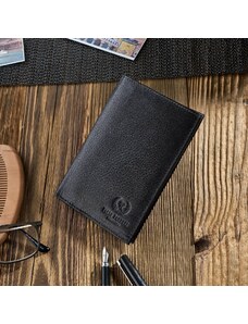 PAOLO PERUZZI Pánska kožená peňaženka RFID T-65-BL | čierna T-65-BL