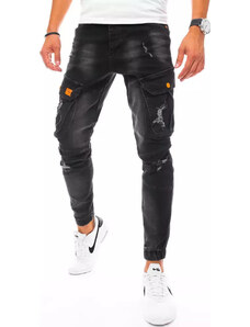BASIC Čierne kapsáčové džínsy UX3256