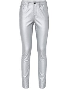 bonprix Vrstvené push-up nohavice v metalízovom vzhľade, farba šedá, rozm. 52