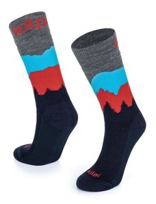 Unisex merino wool socks Kilpi NORS-U dark blue