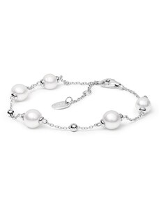 Gaura Pearls Perlový náramek Marcia - sladkovodní perla, stříbro 925/1000