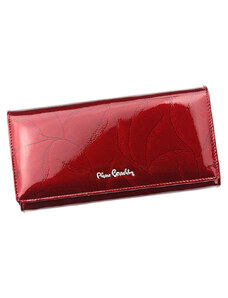Červená dámska lakovaná kožená peňaženka Pierre Cardin