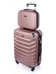 Rogal Ružová 2 sada škrupinových kufrov "Premium" - veľ. L, XL