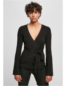 UC Ladies Women's ribbed knit sweater black