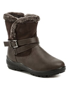 Scandi 262-0166-B1 hnedé dámske zimné topánky
