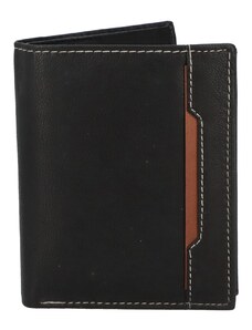 Pánska kožená peňaženka čierno/hnedá - Diviley Tarkyn hnedá