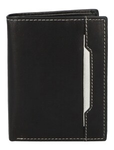 Pánska kožená peňaženka čierno/biela - Diviley Tarkyn biela