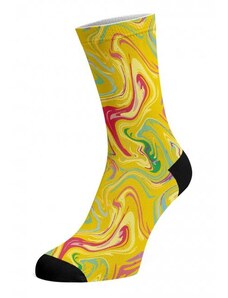 MARBLE bavlnené potlačené veselé ponožky Walkee
