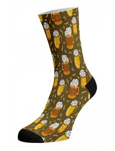 BEERS bavlnené potlačené veselé ponožky Walkee