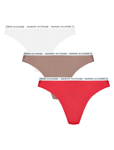 TOMMY HILFIGER - bikini 3PACK cotton essentials canyon & red - limitovaná edícia