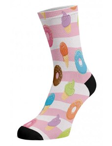 DONUTS bavlnené potlačené veselé ponožky Walkee