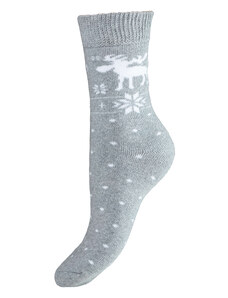 VFstyle Termo ponožky REINDEER sivé