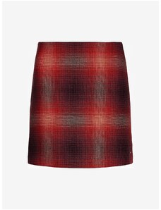 Red Women's Short Skirt with Wool Added Tommy Hilfiger Wool Shado - Women's