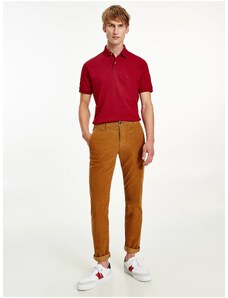Tommy Hilfiger Men's Red Polo Shirt - Men's