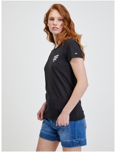 Tommy Hilfiger Black Women's T-Shirt Tommy Jeans - Women