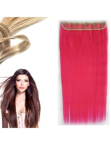 Girlshow Clip in vlasy - 60 cm dlhý pás vlasov - odtieň Pink