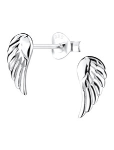 Klenoty Amber Strieborné náušnice krídlo anjela