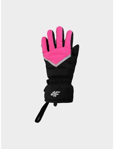 4F Dievčenské lyžiarske rukavice Thinsulate - fuksiové