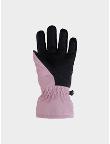4F Dievčenské lyžiarske rukavice Thinsulate - púdrovo ružové